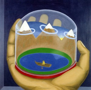 Otra vez, 1993. Óleo sobre lienzo, 110 x 110 cm.           