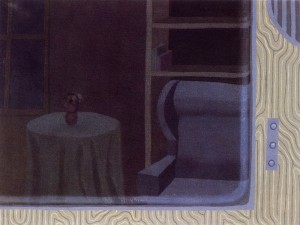 El paisaje esquivo 8.00.PM, 1992. Óleo sobre lienzo, 61 x 46 cm.   